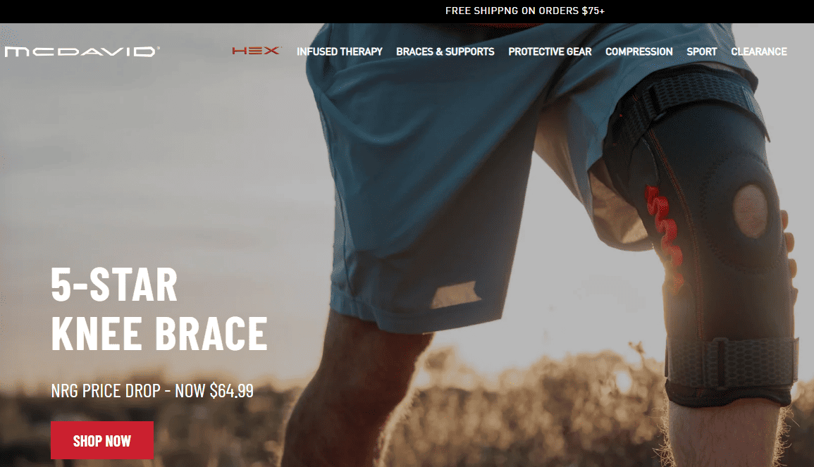 McDavid sports braces