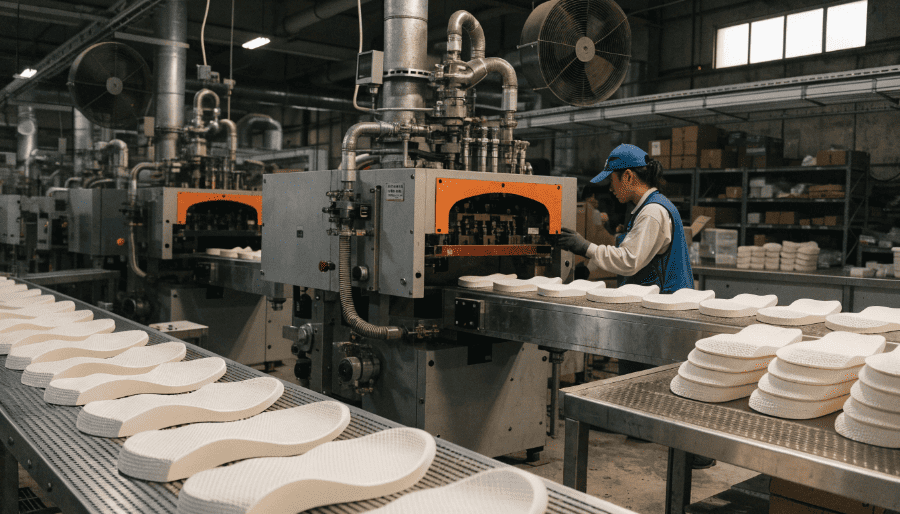 EVA footbeds manufacturing in China