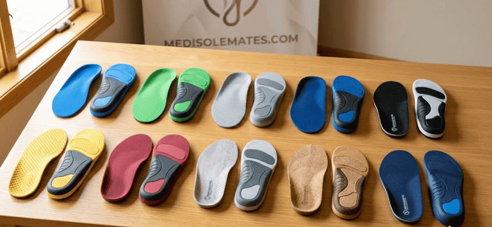 Insole testing facility with 50+ plantar fasciitis insole models evaluated